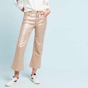 Anthropologie Pilcro Coated  Cropped Jeans Sz 27